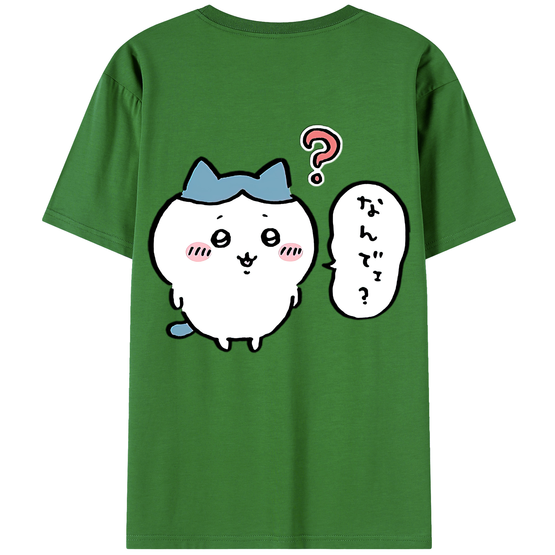（画像用） ちいかわ ハチワレ Chii-kawa hachiware レディース半袖Tシャツ(バックプリント)